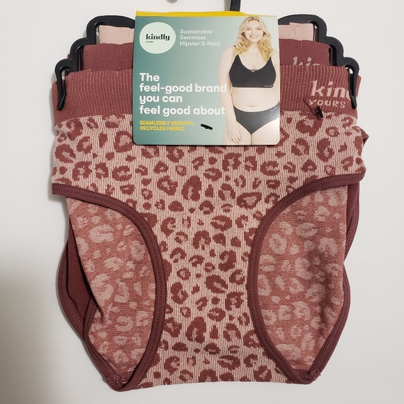 5/$15 NWT XSmall Kindly Yours Hipster 3 Pack Pink Panties - Picture 1 of 5